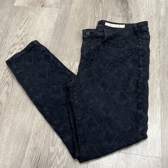 Anthropologie Pilcro Letterpress Serif Jacquard size 32 Black - Picture 1 of 9